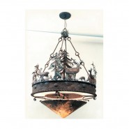 Deer-Chandelier—large